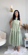 MİNT YEŞİLİ UZUN FORE ELBİSE 