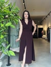 Mürdüm Kemer Detaylı Kruvaze Elbise