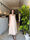 NUDE İP ASKILI ELBİSE 