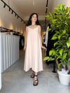 NUDE İP ASKILI ELBİSE 