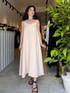 NUDE İP ASKILI ELBİSE 