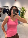 Pembe Oval Yaka Atlet