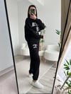 SİYAH BASKILI SWEAT TAKIM