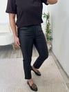 Siyah Mum Kaplama ZR Kapalı Paça Jean Pantolon
