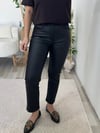 Siyah Mum Kaplama ZR Kapalı Paça Jean Pantolon