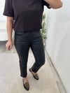 Siyah Mum Kaplama ZR Kapalı Paça Jean Pantolon