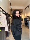 Siyah Orjinal Model Kısa Trençkot
