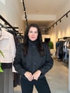 Siyah Orjinal Model Kısa Trençkot
