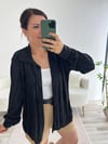 SİYAH PİLİSE GÖMLEK