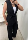 Siyah Yelek Pantolon İkili Premium Takım