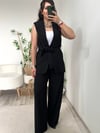 Siyah Yelek Pantolon İkili Premium Takım