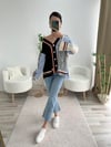 TWİST MODEL RENKLİ GÖMLEKLİ HIRKA