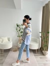 TWİST MODEL RENKLİ GÖMLEKLİ HIRKA