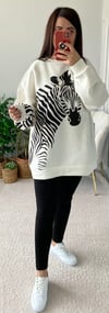 ZEBRA DESENLİ SWEATSHİRT