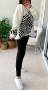 ZEBRA DESENLİ SWEATSHİRT