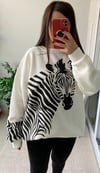 ZEBRA DESENLİ SWEATSHİRT