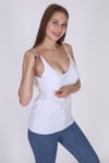 Luvmabelly 1802 - Beyaz Emzirme Atleti