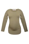 LuvmaBelly 2301-2309 Pamuklu Uzun Kollu Hamile T-Shirt
