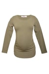 LuvmaBelly 2301-2309 Pamuklu Uzun Kollu Hamile T-Shirt