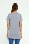 Luvmabelly MYRA2044 - Hamile Tshirt V yaka - Gri