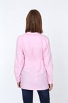 Luvmabelly MYRA4012 - Beli Bağlamalı Pembe  Hamile Gömleği