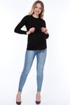 Luvmabelly MYRA4111 - Fiyonklu Bluz - Siyah
