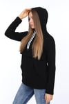 LuvmaBelly MYRA4520 Siyah&Siyah Parçalı Kapüşonlu ve Cepli Emzirme Sweatshirt