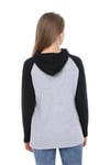LuvmaBelly MYRA4524 Siyah&Gri Parçalı Kapüşonlu ve Cepli Emzirme Sweatshirt