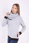 Luvmabelly MYRA4540 Bebek Taşıyıcı Emzirme Özellikli Sweatshirt -Gri