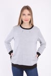 Luvmabelly MYRA4540 Bebek Taşıyıcı Emzirme Özellikli Sweatshirt -Gri