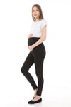 Luvmabelly MYRA8070 Beli Ayarlanabilir Dantelli Hamile Tayt -Siyah