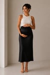 Luvmabelly MYRA9036- Saten Etek -Siyah
