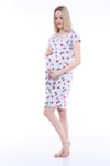 Luvmabelly MYRA9602 Doğum Sonrası Hastane Geceliği - Gri