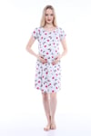 Luvmabelly MYRA9602 Doğum Sonrası Hastane Geceliği - Gri