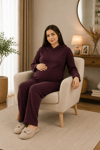 Luvmabelly - MYRA9610 - Örme Hamile Alt Üst Takımı