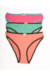Palena DON20202 - Kadın Pamuklu Puantiyeli Bikini Külot 3'lü Set