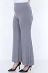 Palena PLNA8203 - Sandy Uzun Palazzo Gri Pantolon