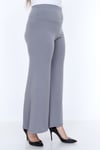 Palena PLNA8203 - Sandy Uzun Palazzo Gri Pantolon