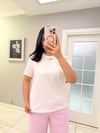 Beyaz Tek Omzu Nakışlı Tshirt