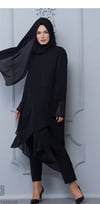 LACİVERT ŞİFON TUNİK