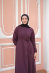 Reglan Kol Kışlık Ferace - Mürdüm