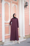 Reglan Kol Kışlık Ferace - Mürdüm