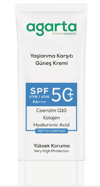 AGARTA YAŞLANMA KARŞITI COLLAGEN DESTEKLİ 50 SPF GÜNEŞ KREMİ