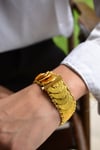 14 Ayar Altın Çeyrek Görünümlü Cimarlı Bileklik