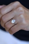 Yenigün Kuyumculuk14 Ayar Altın (1 cm) Büyük Oval Tektaş Yüzük YZK27779