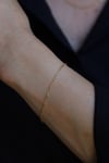 Yenigün Kuyumculuk14 Ayar Altın (1 mm) Ataç Zincir Bileklik