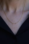 Yenigün Kuyumculuk14 Ayar Altın (1 mm) Çapraz Zincir Kolye