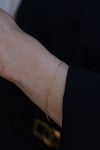 Yenigün Kuyumculuk14 Ayar Altın (1 mm) Çapraz Zincir Bileklik