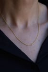 Yenigün Kuyumculuk14 Ayar Altın (1 mm) Çapraz Zincir Kolye