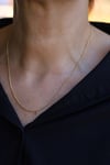 Yenigün Kuyumculuk14 Ayar Altın (1 mm) Düz Singapur Zincir Kolye